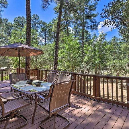 Rustic-Chic Prescott Cabin With Deck In Wooded Area! Exterior photo